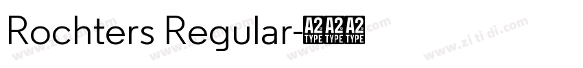 Rochters Regular字体转换